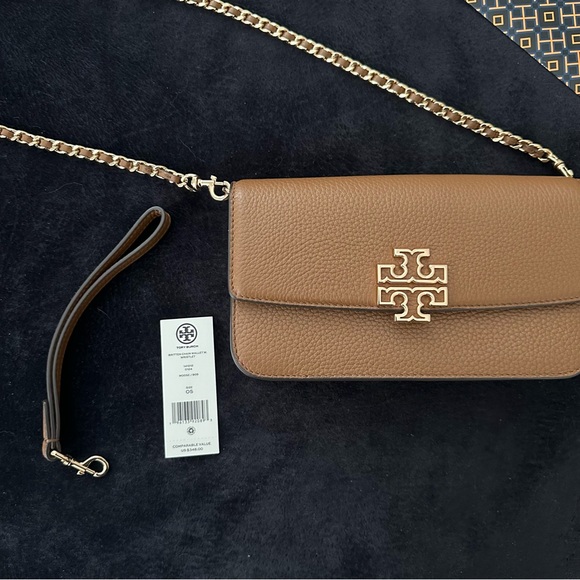 *sold* NWT Tory Burch Britten Chain Wallet Crossbody - Picture 5 of 6